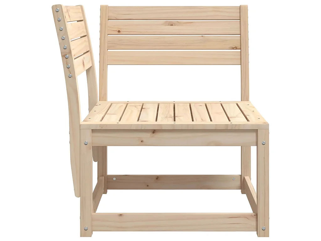 Canapé d'angle de jardin 73x73x78cm bois pin massif