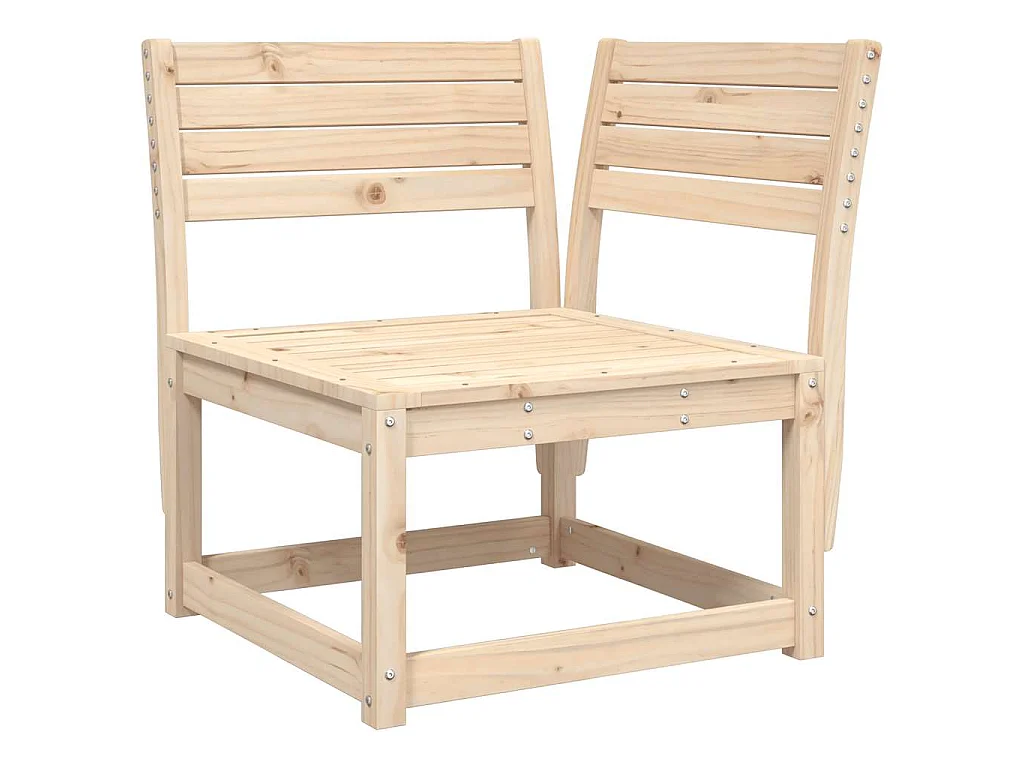 Canapé d'angle de jardin 73x73x78cm bois pin massif