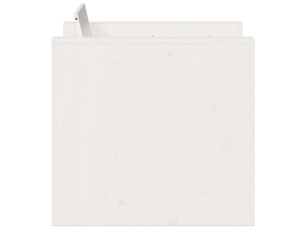 Gartensessel Weiß 79x60x62 cm Massivholz Kiefer