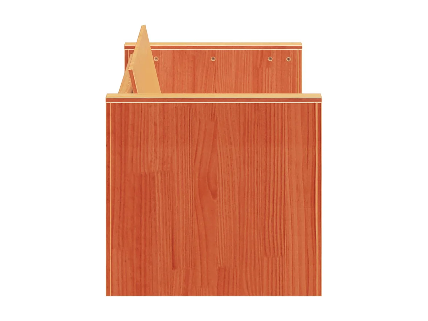 Gartensofa 3-Sitzer Wachsbraun 189x60x62 cm Massivholz Kiefer