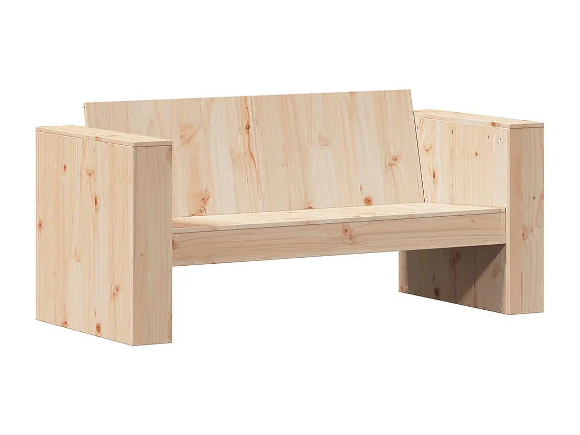Tuinbank 2-zits 134x60x62 cm massief grenenhout