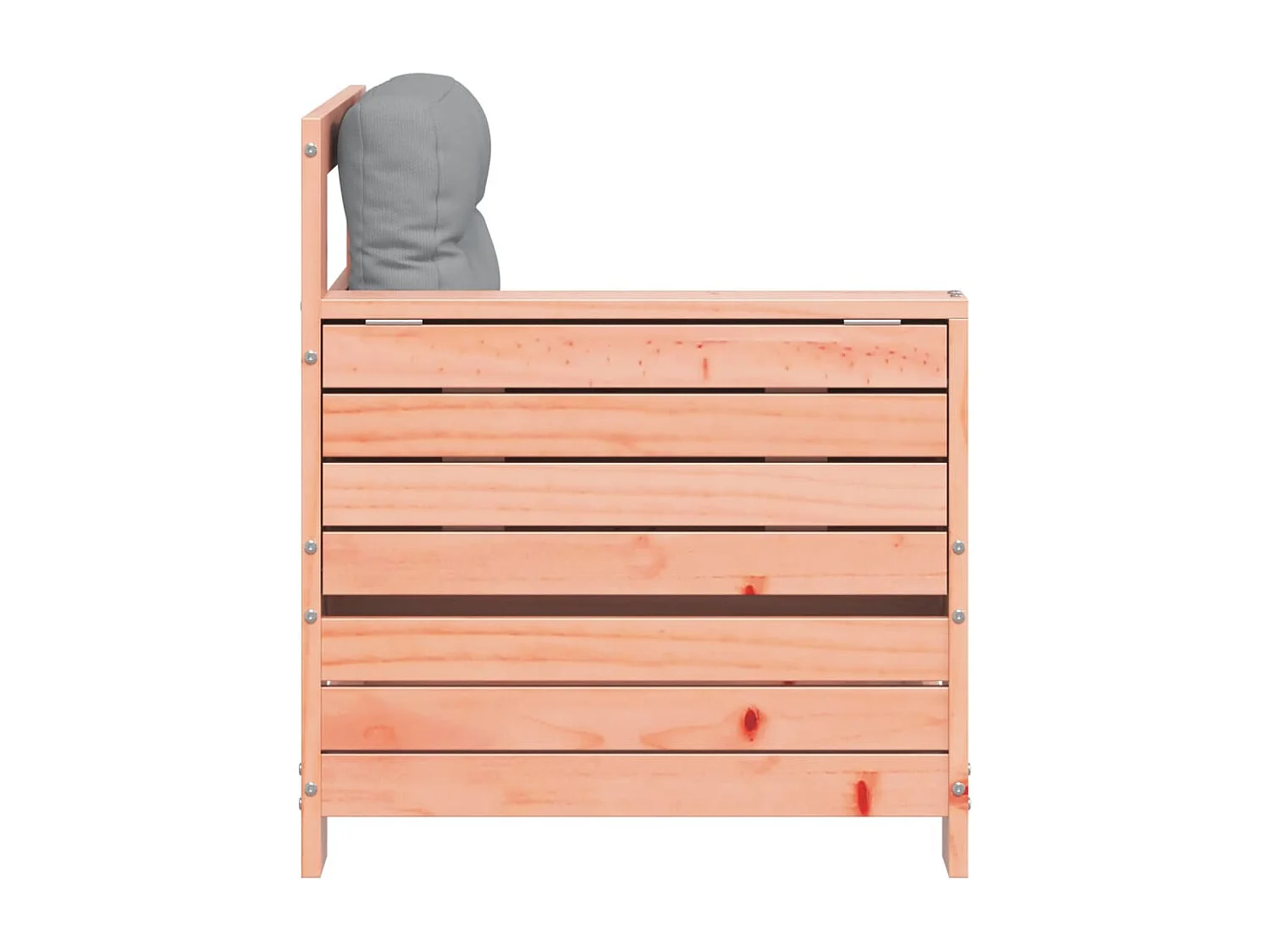 Canapé de jardin accoudoir avec coussin bois massif douglas