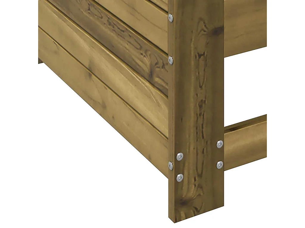 Gartensofa mit Armlehne 69x62x70,5 cm Kiefernholz Imprägniert