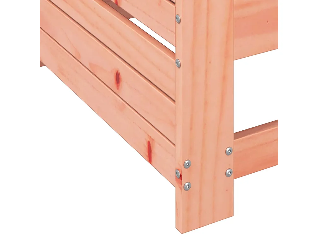 Gartensofa mit Armlehne und Beistelltisch Massivholz Douglasie