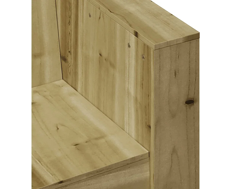 Tuinbank 79x60x62 cm geïmpregneerd grenenhout