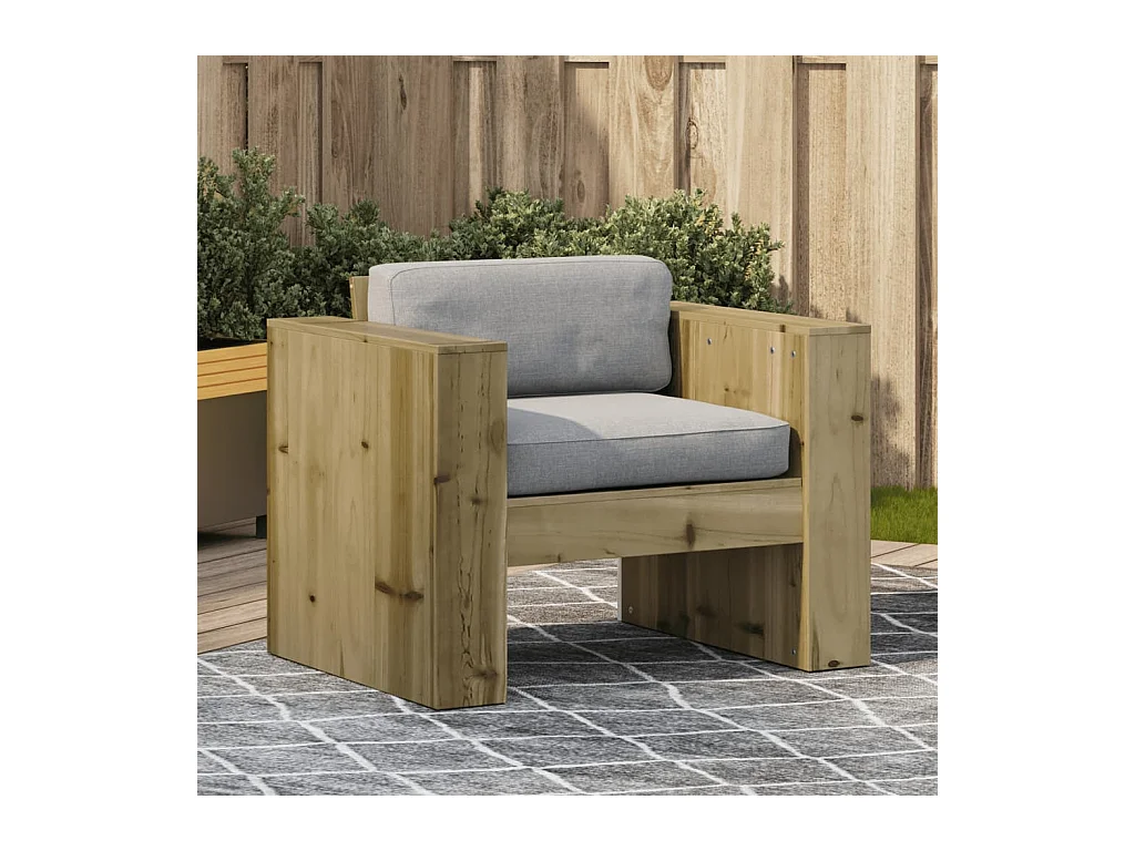 Tuinbank 79x60x62 cm geïmpregneerd grenenhout