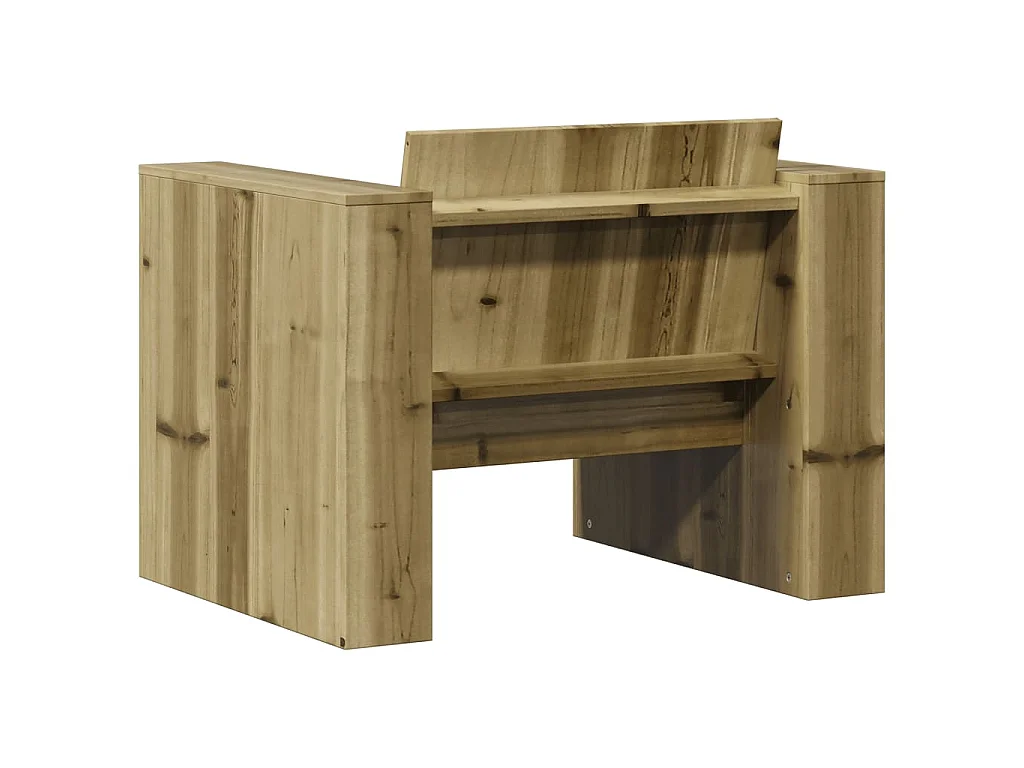 Canapé de jardin 79x60x62 cm bois de pin imprégné