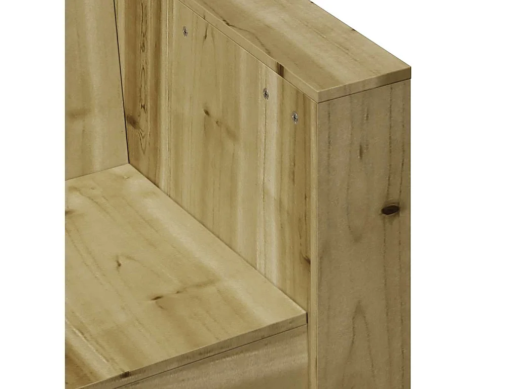 Tuinbank 79x60x62 cm geïmpregneerd grenenhout