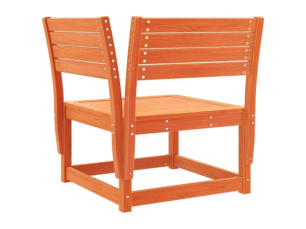 Tuinhoekbank 73x73x78 cm massief grenenhout wasbruin