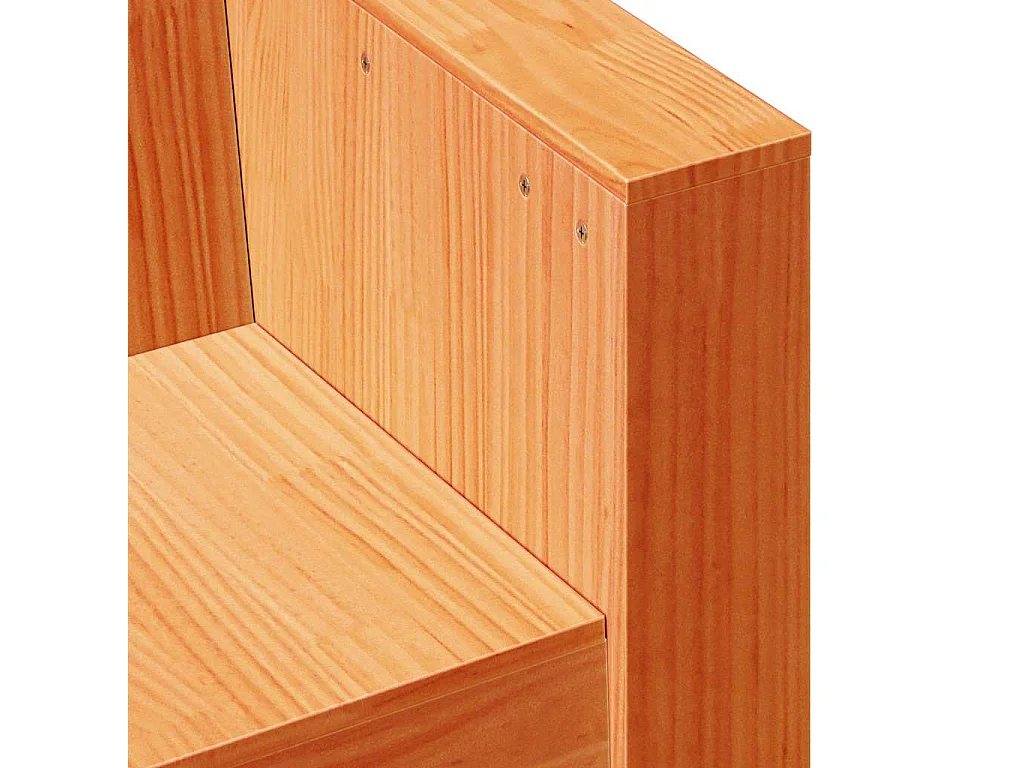 Divano da Giardino Marrone Cera 79x60x62 cm Legno Massello Pino