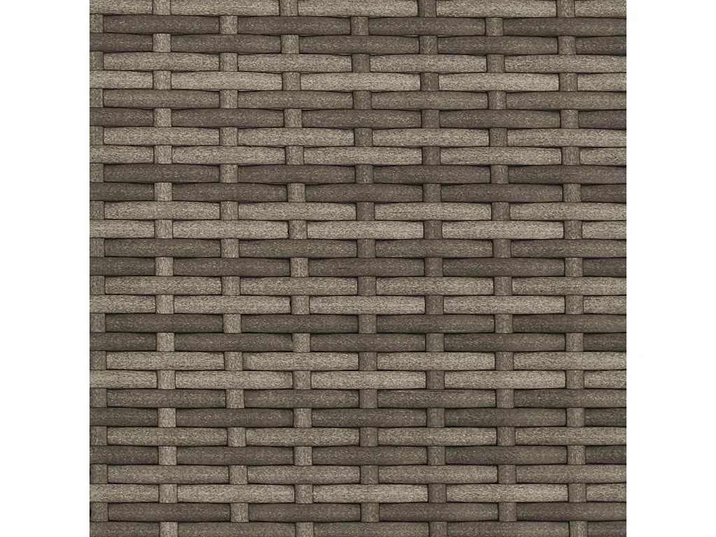 Divano Giardino 2Posti Baldacchino e Sgabelli Grigio Polyrattan