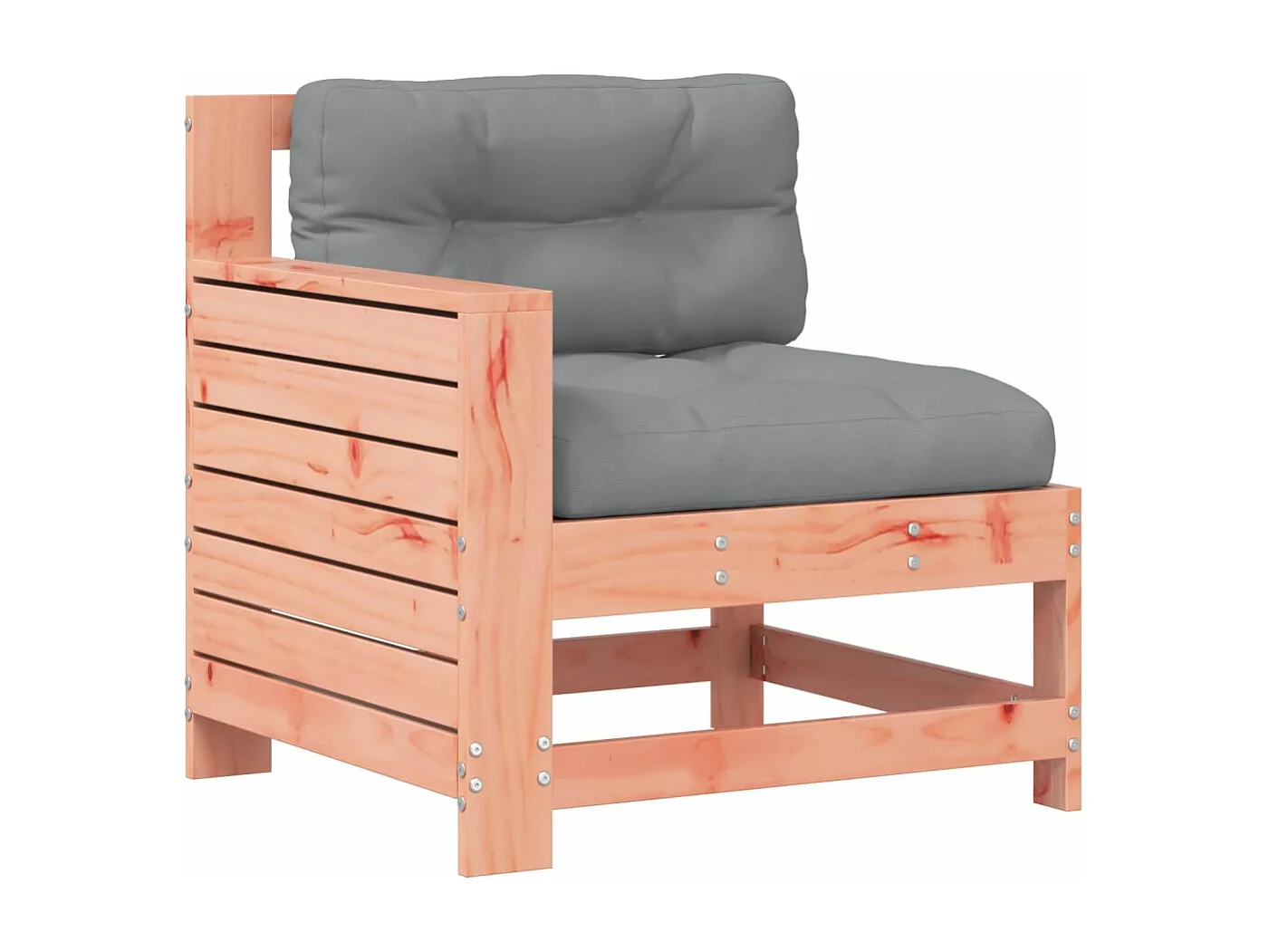 Canapé de jardin accoudoir avec coussin bois massif douglas