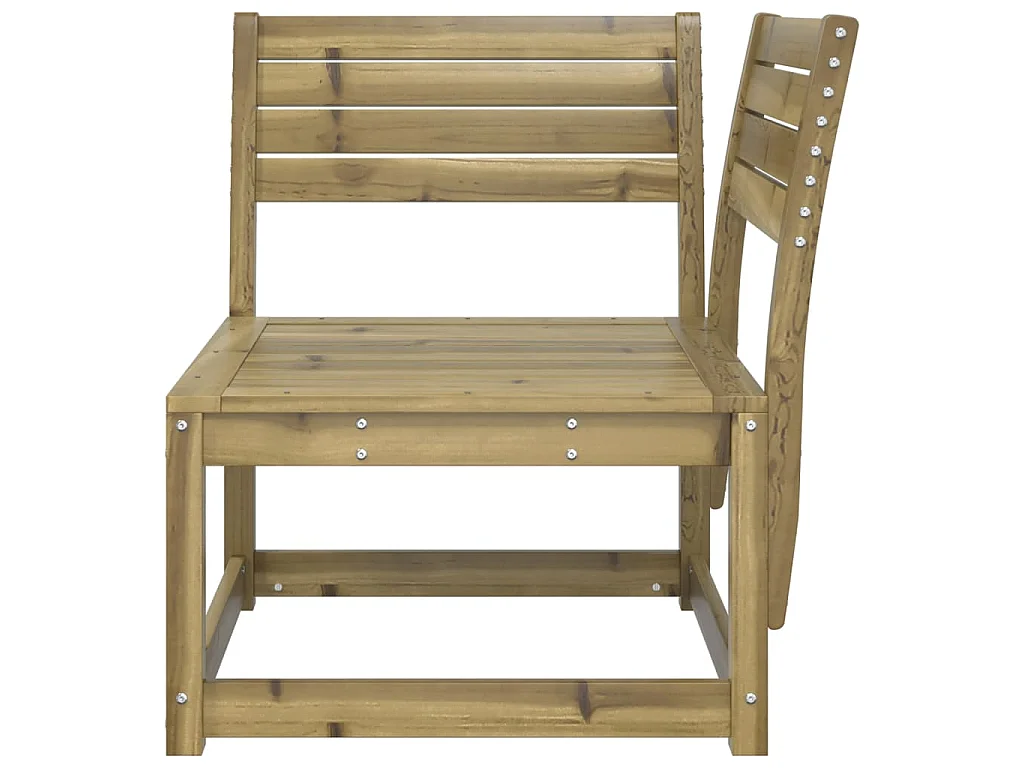 Canapé d'angle de jardin a73x73x78 cm bois de pin imprégné