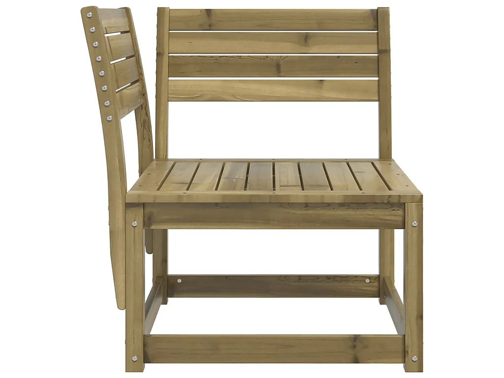 Canapé d'angle de jardin a73x73x78 cm bois de pin imprégné