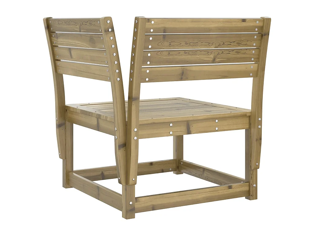 Canapé d'angle de jardin a73x73x78 cm bois de pin imprégné