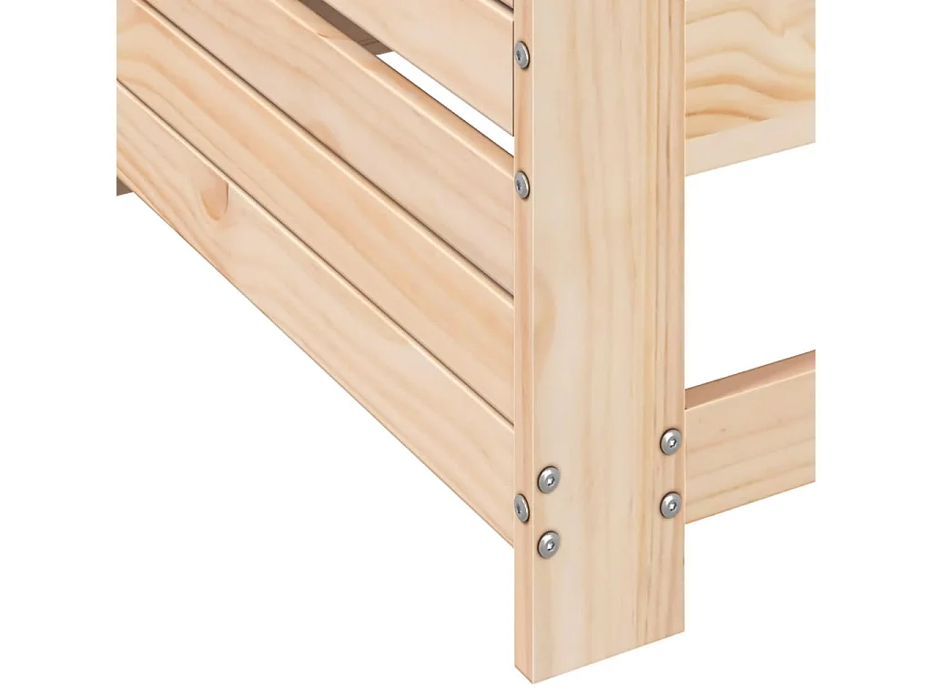 Tuinbank met armleuning 69x62x70,5 cm massief grenenhout