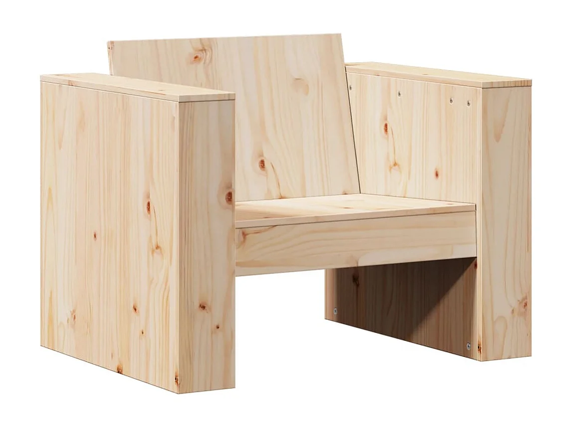 Canapé de jardin 79x60x62 cm bois de pin massif