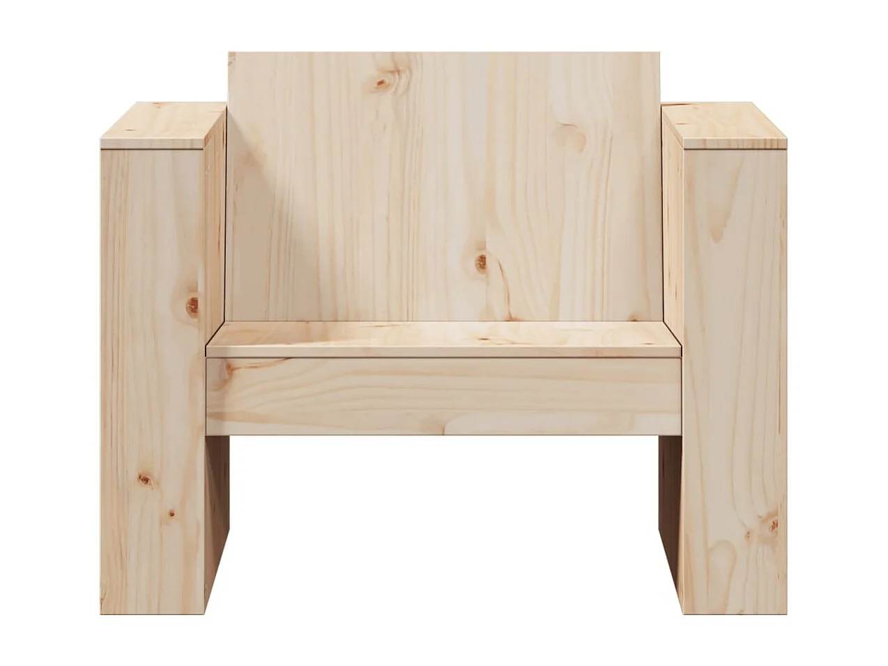 Canapé de jardin 79x60x62 cm bois de pin massif