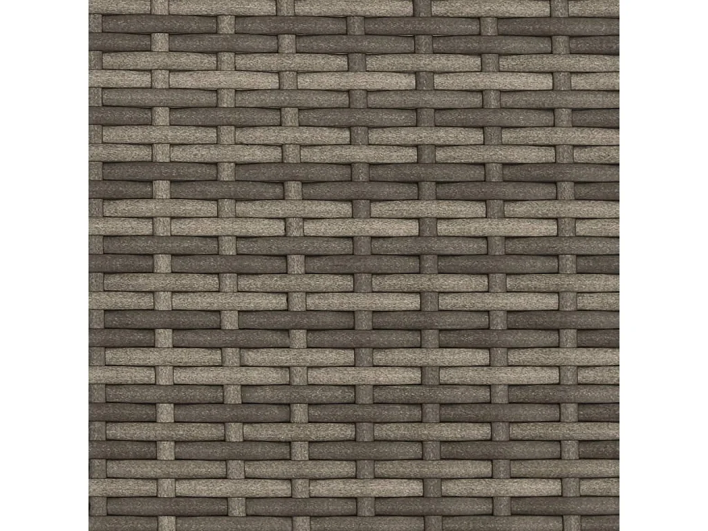 Divano Giardino 2Posti Baldacchino e Sgabelli Grigio Polyrattan