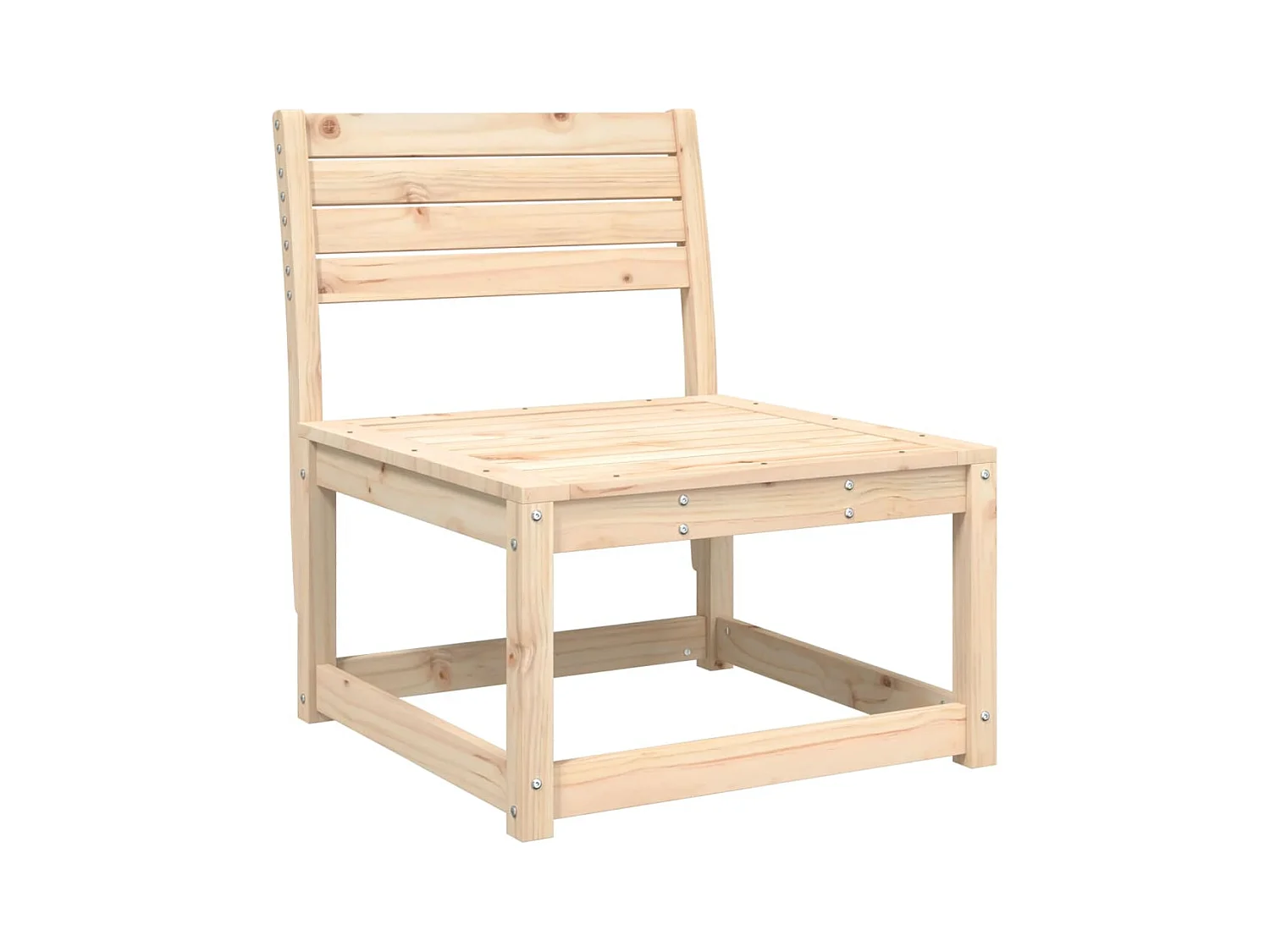 Gartensofas mit Kissen 2 Stk. Massivholz Kiefer