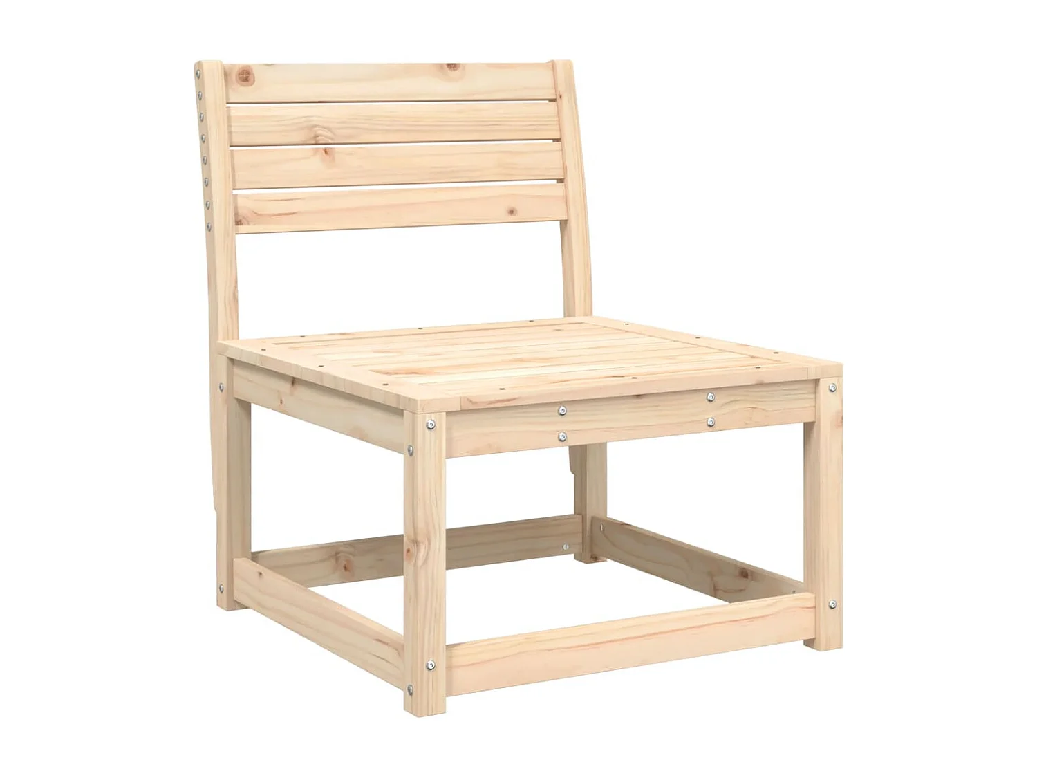 Divani da Giardino con Cuscini 2 pz Legno Massello di Pino