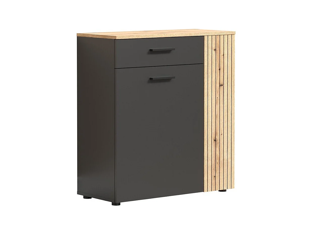 Buffet haut 2 portes et 1 tiroir L80 cm - ESTEBAN
