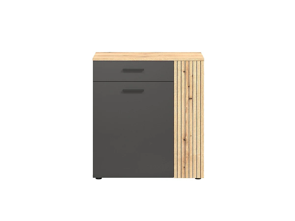 Buffet haut 2 portes et 1 tiroir L80 cm - ESTEBAN