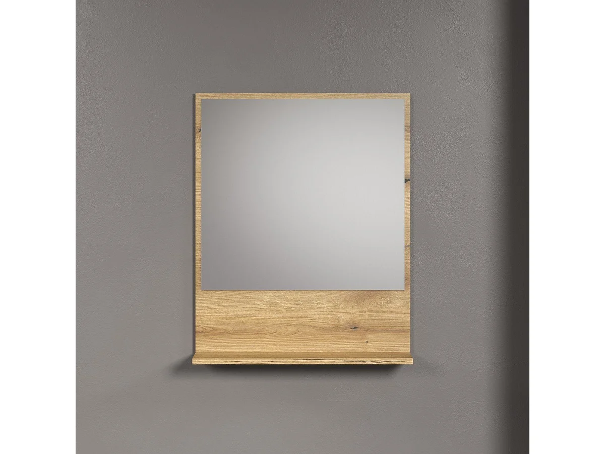 Miroir mural avec 1 tablette L60 cm - PUREBLISS