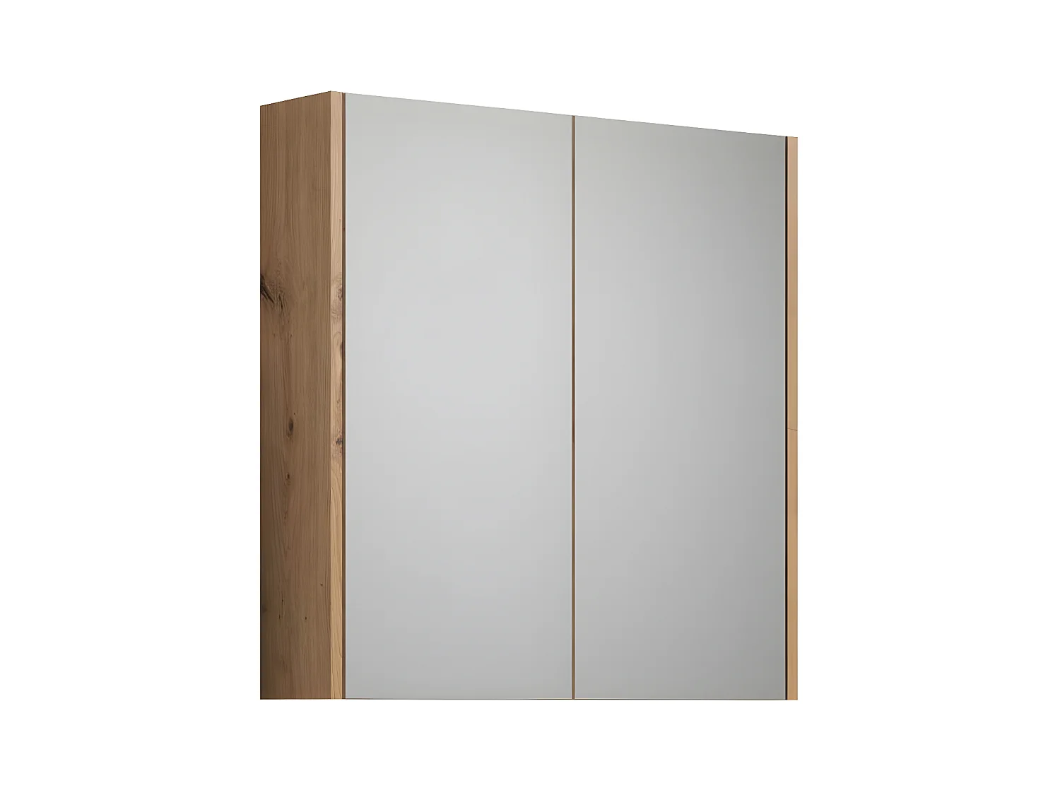 Touch armoir de salle de bain avec miroir chêne décor.
