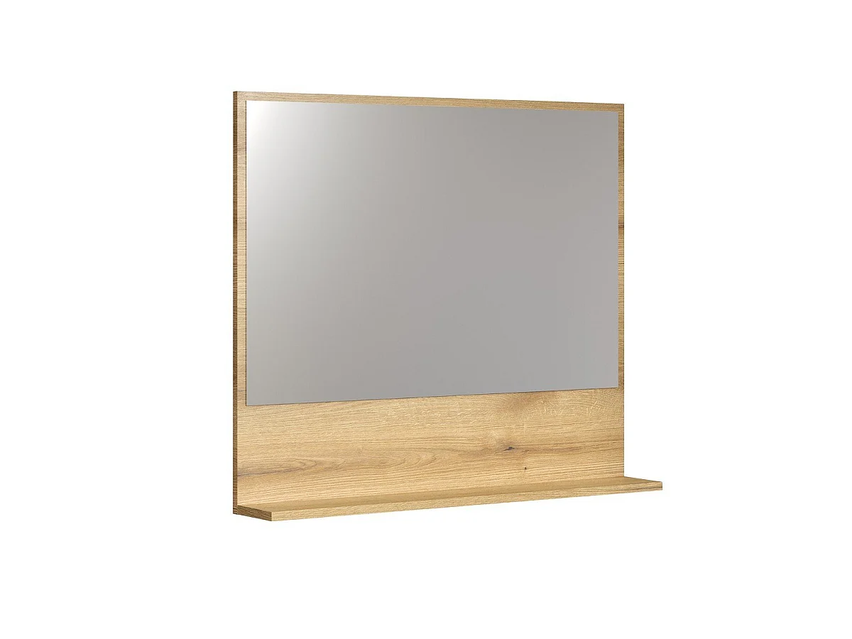 Miroir mural avec 1 tablette L80 cm - PUREBLISS