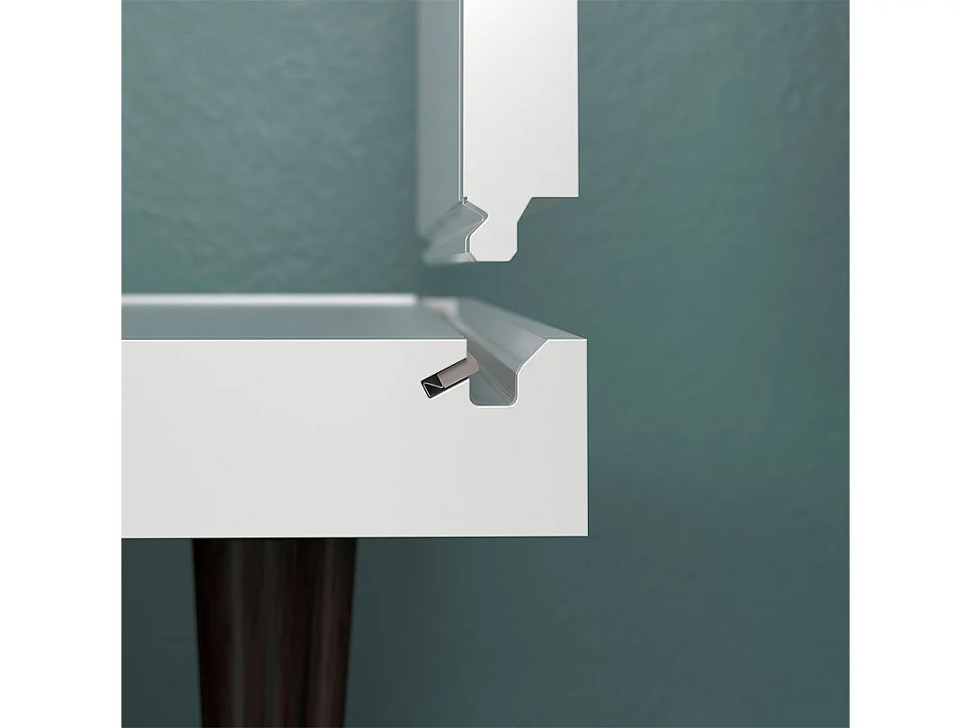 Evolution wandkast 2 deuren, 4 planken wit, zwart.