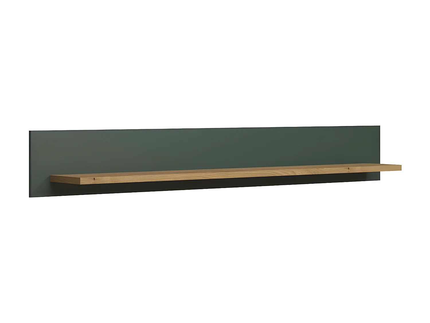 Stanton wandkast wandplank groen, eik decor.