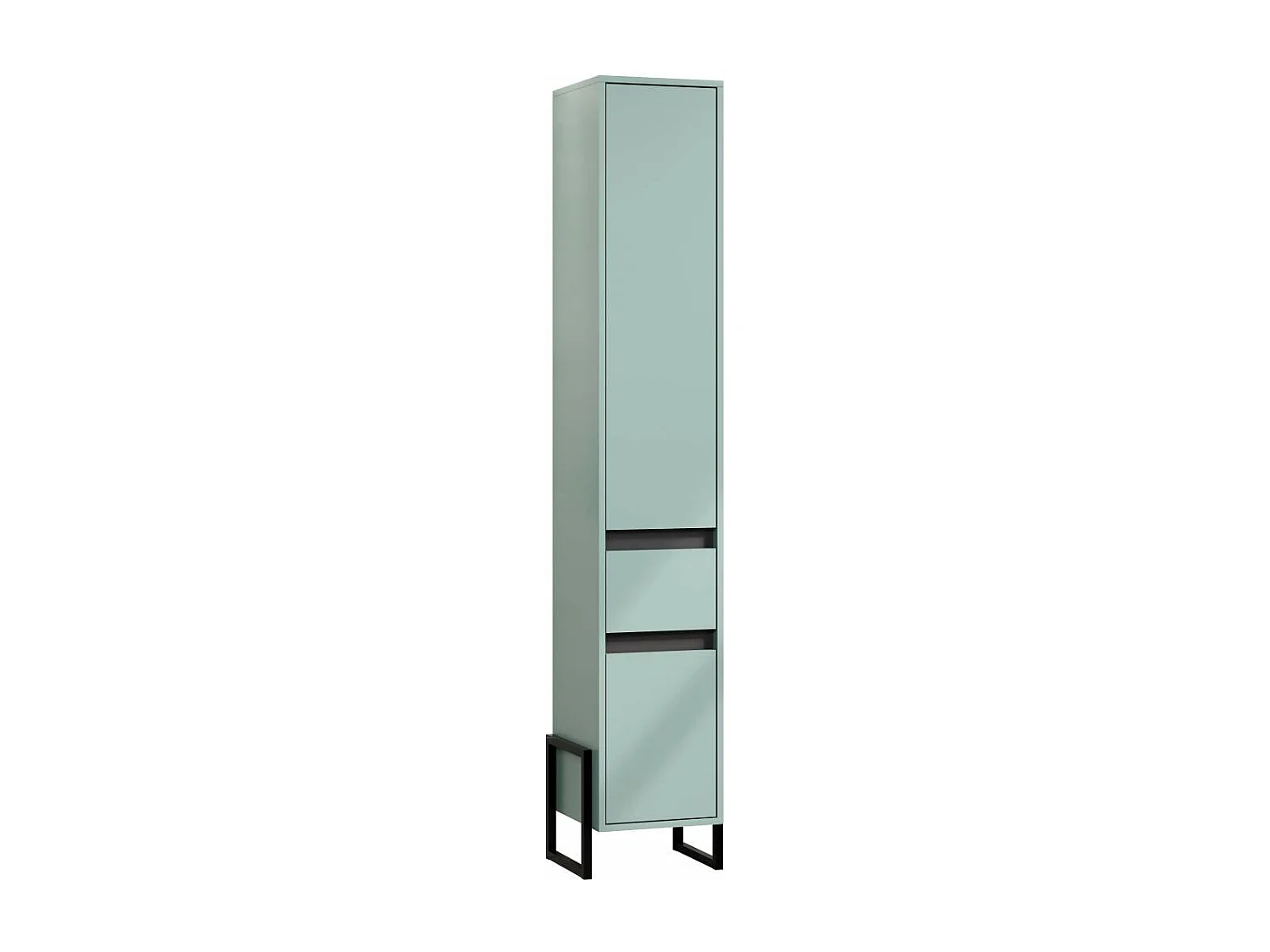 Matix armoire haute pour salle de bain bleu, gris.