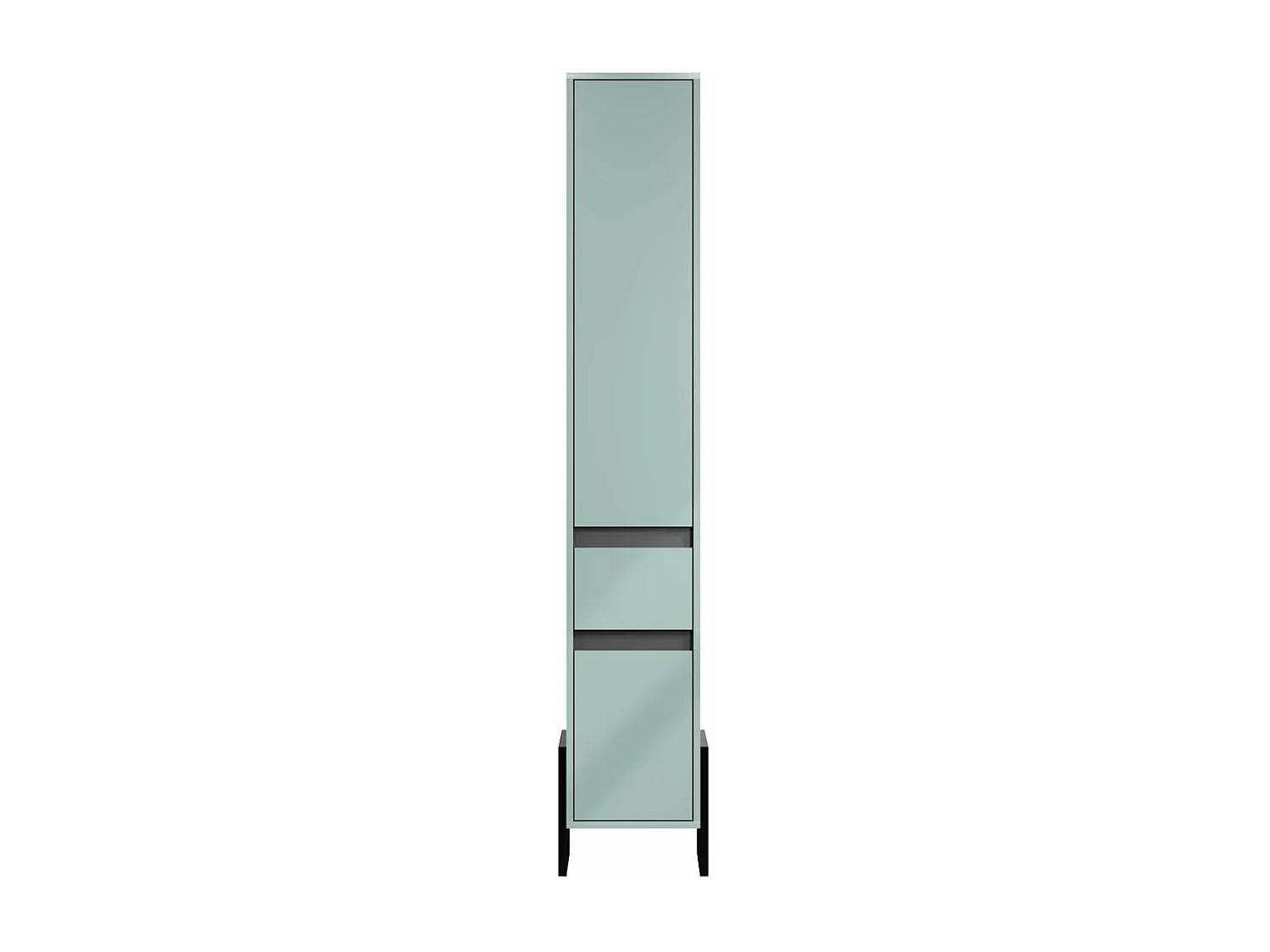 Matix armoire haute pour salle de bain bleu, gris.