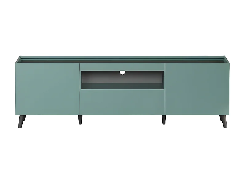 Melton meuble TV bleu, gris.