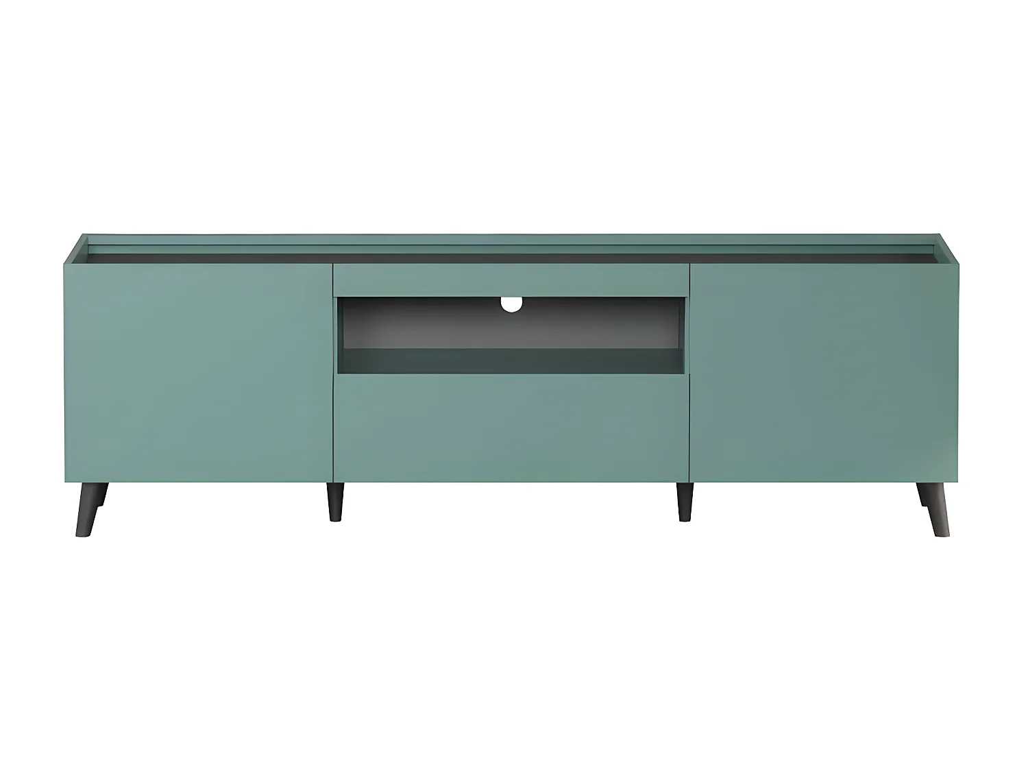 Melton meuble TV bleu, gris.