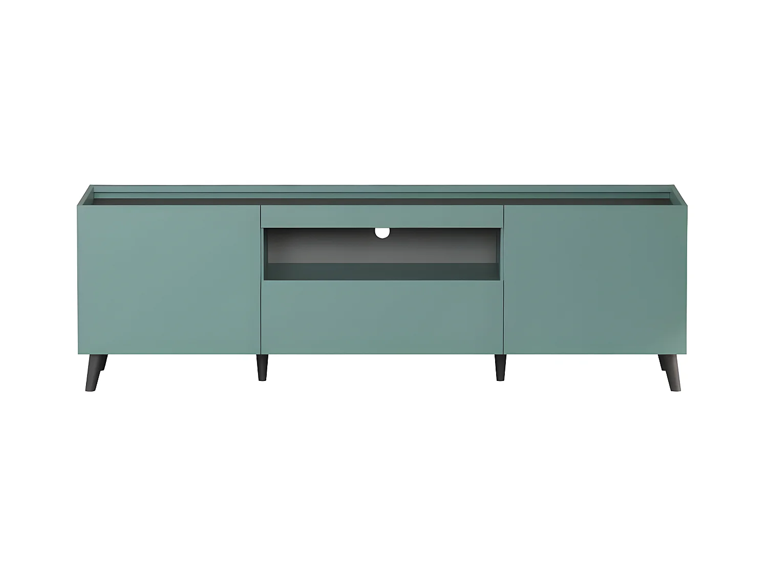 Melton meuble TV bleu, gris.