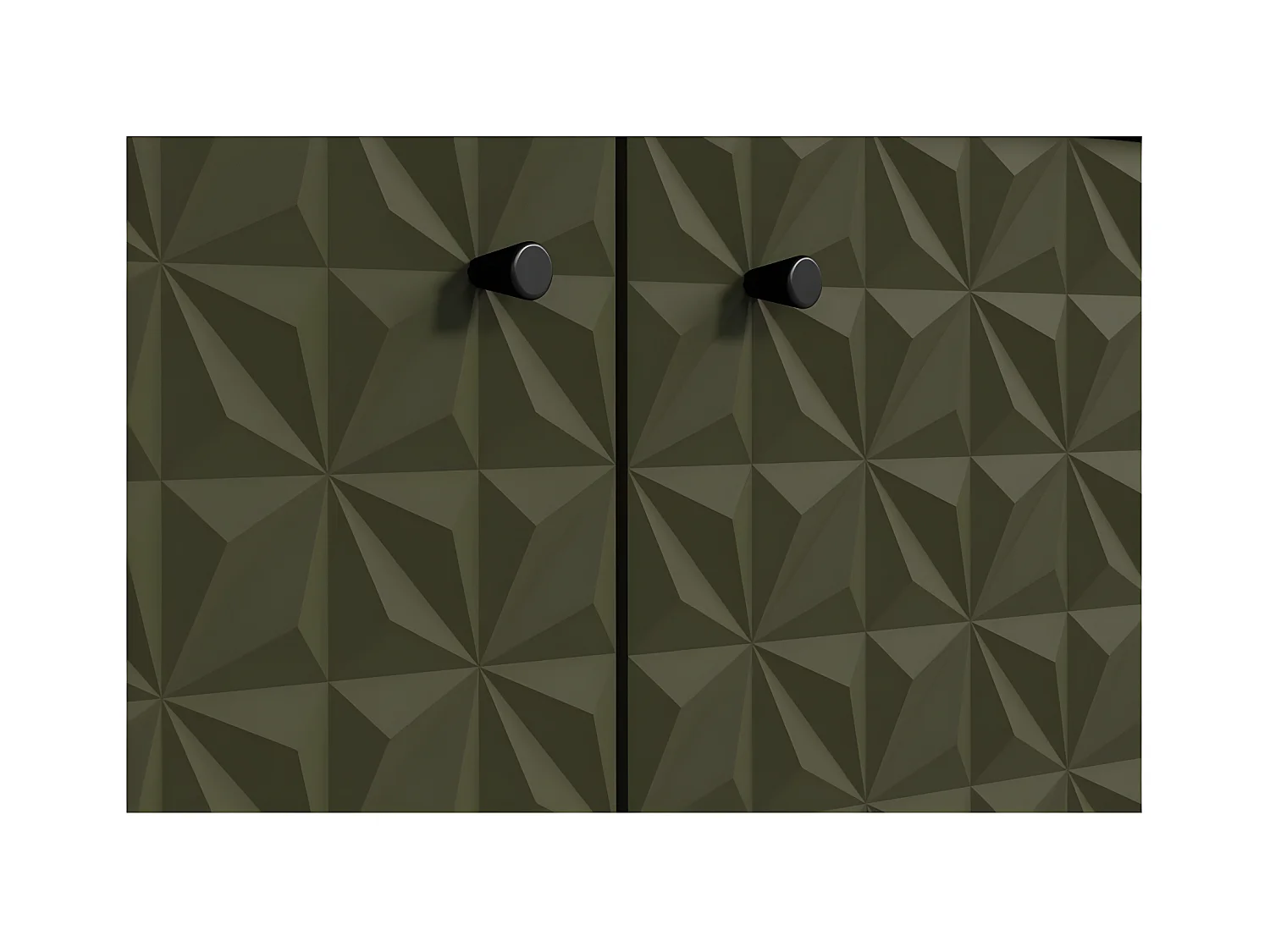 Sentra TV-meubel groen, eik decor.