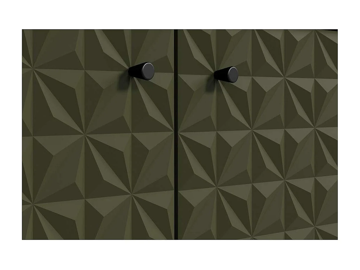 Sentra TV-meubel groen, eik decor.