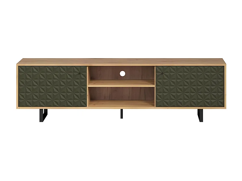 Sentra meuble TV vert, chêne décor.