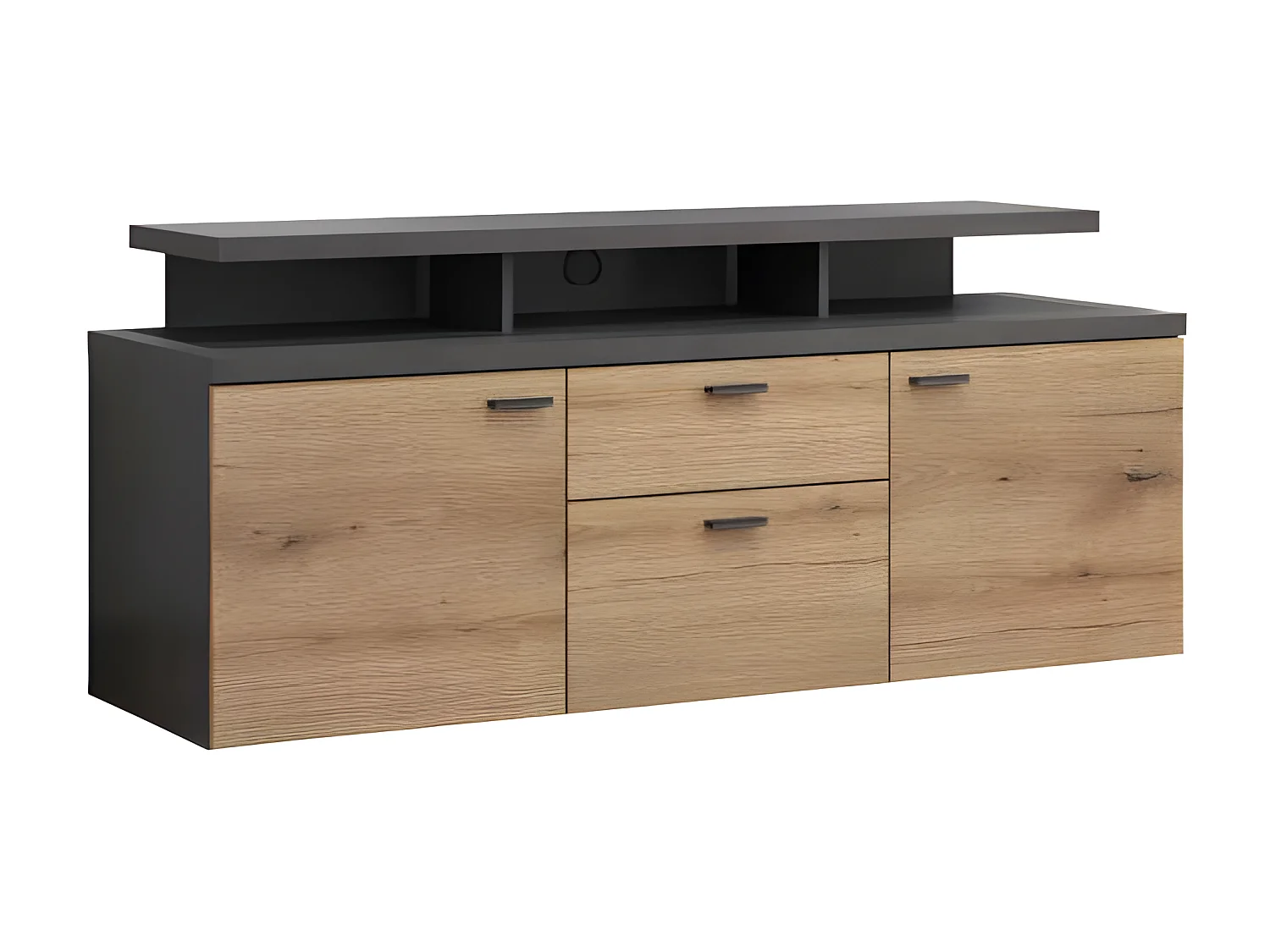 MoodMedia meuble tV chêne décor.