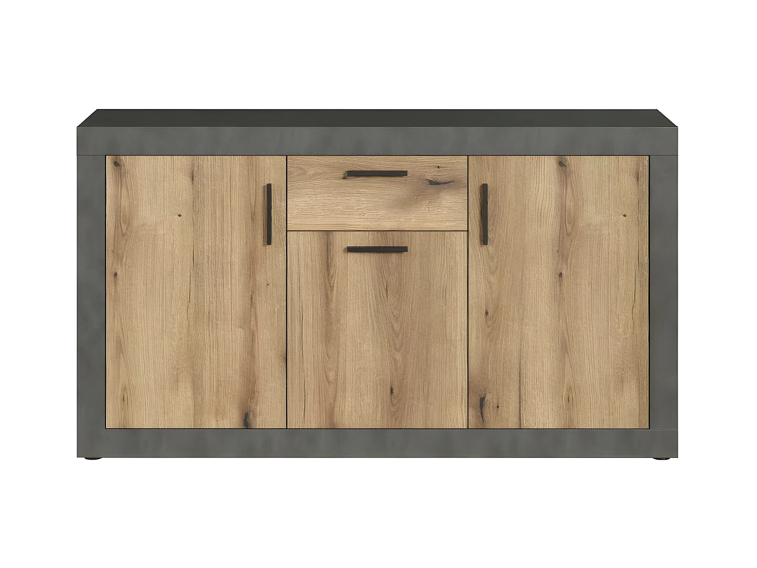 Salvada buffet gris, chêne décor.