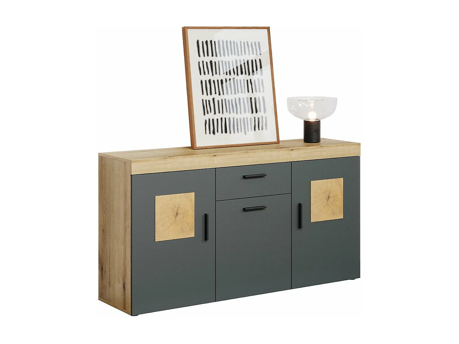 Buffet 3 portes et 1 tiroir L160 cm - TYLER