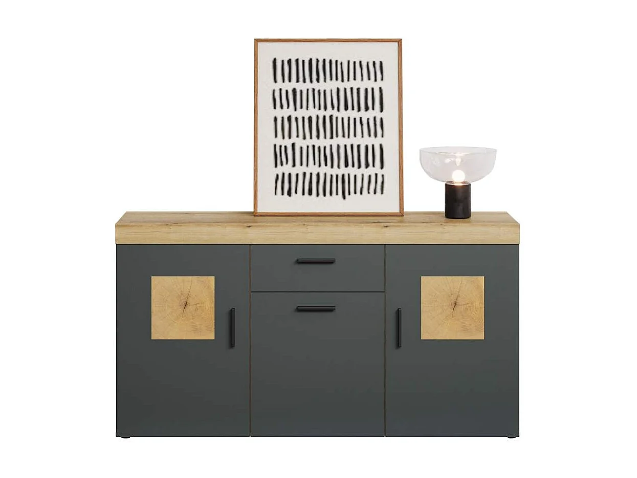 Buffet 3 portes et 1 tiroir L160 cm - TYLER