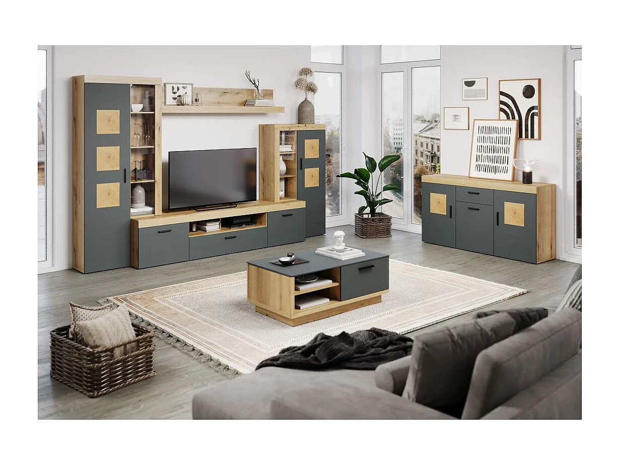 Buffet 3 portes et 1 tiroir L160 cm - TYLER