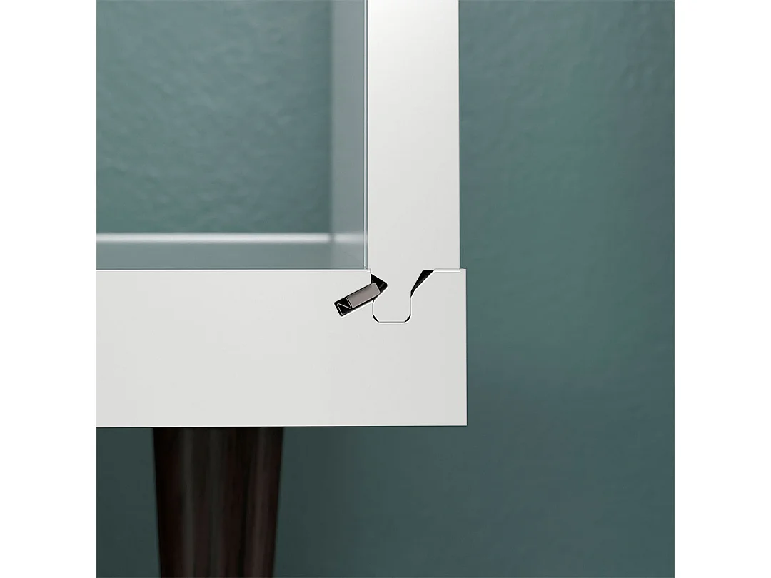 Evolution dressoir 2 deuren, 1 plank, 8 flessen wijn wit, zwart.