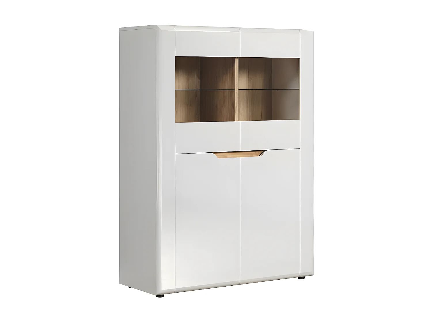 Marlon buffet brillant blanc.