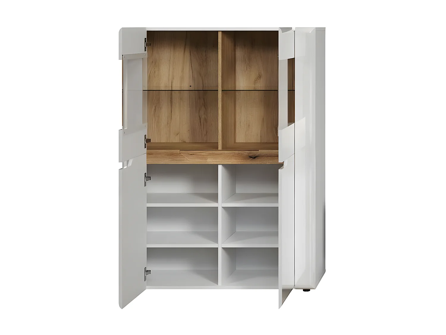 Marlon buffet brillant blanc.