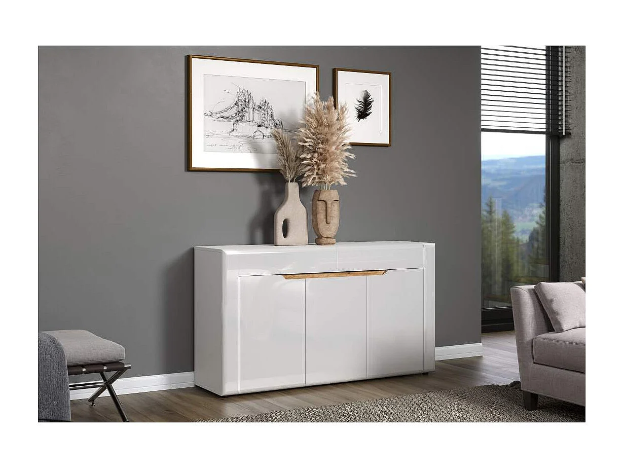 Buffet 3 portes et 2 tiroirs L150 cm - MARLON