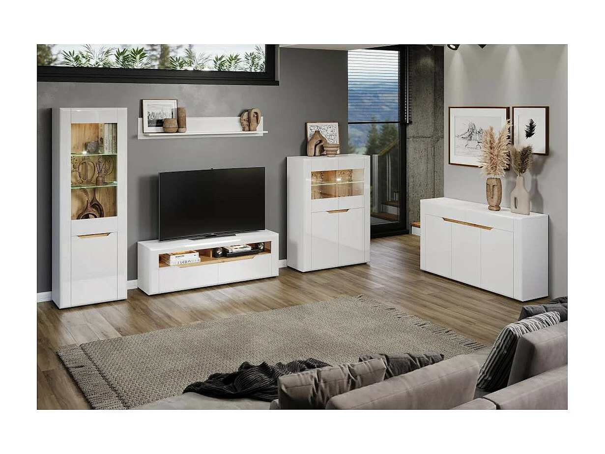 Buffet 3 portes et 2 tiroirs L150 cm - MARLON